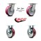 Service Caster 6 Inch Kingpinless Poly on Aluminum Wheel Caster Swivel Locks 2 Rigid SCC, 2PK SCC-KP30S620-PAR-BSL-2-R-2 - alternate 5